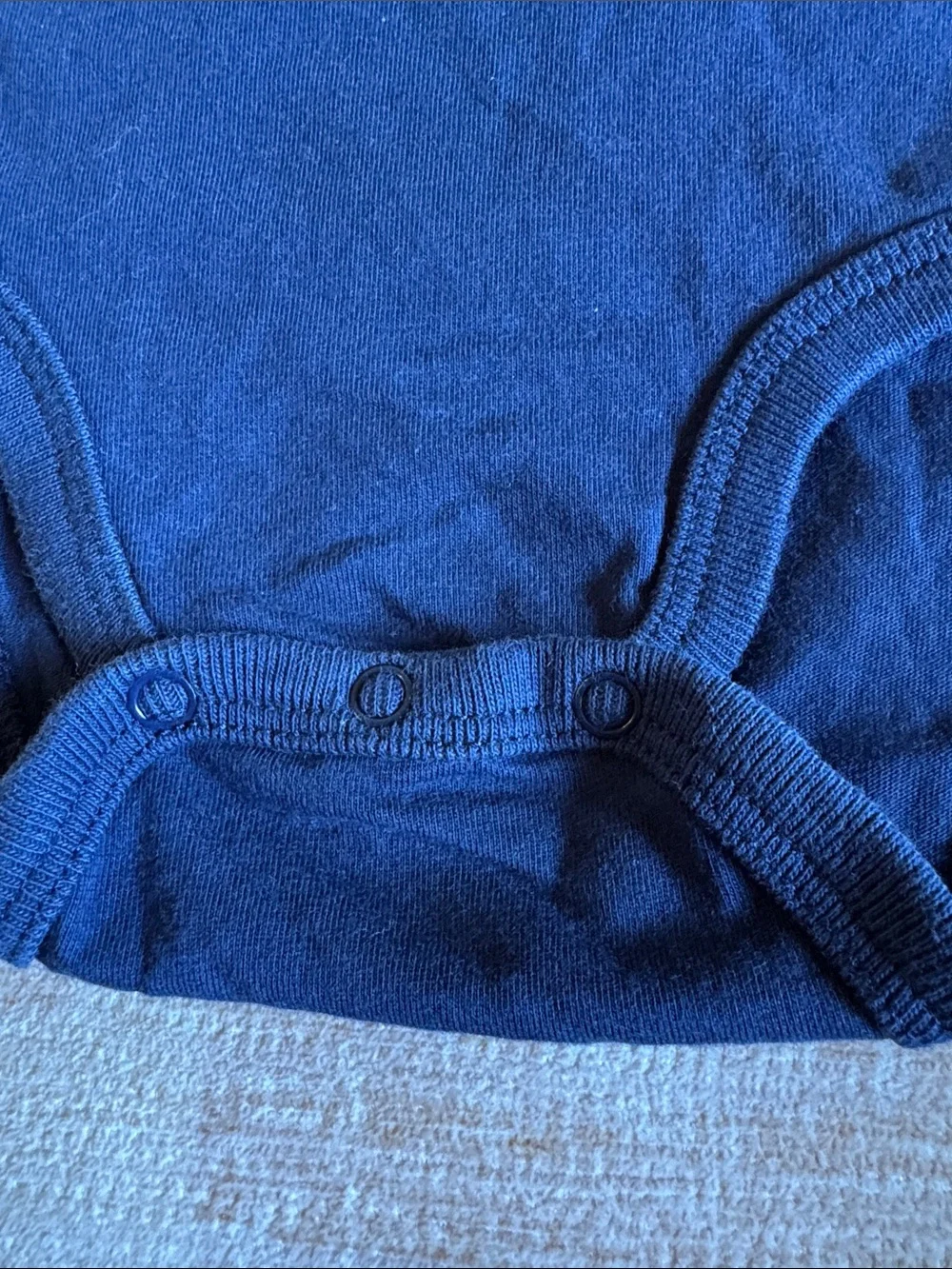 Ralph Lauren Navy Long-Sleeve Polo Bear Bodysuit size 6M